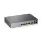 Zyxel GS1350-12HP-EU0101F commutateur réseau Géré L2 Gigabit Ethernet (10/100/1000) Gris Connexion Ethernet, supportant l'alimentation via ce port (PoE)