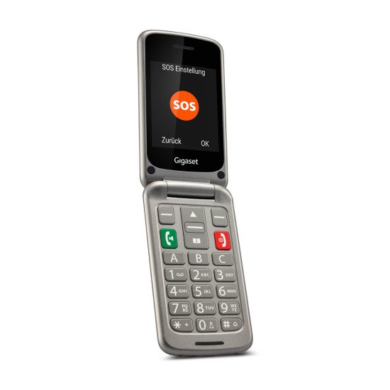 Gigaset GL590 7,11 cm (2.8") 113 g Argent Téléphone pour seniors