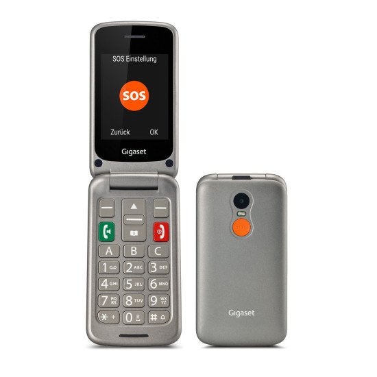 Gigaset GL590 7,11 cm (2.8") 113 g Argent Téléphone pour seniors