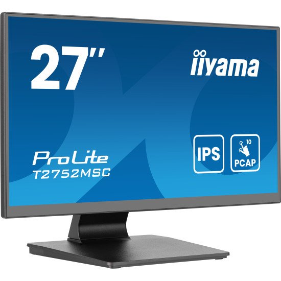 iiyama ProLite T2752MSC-B1AG écran PC 68,6 cm (27") 1920 x 1080 pixels Full HD LED Écran tactile Noir