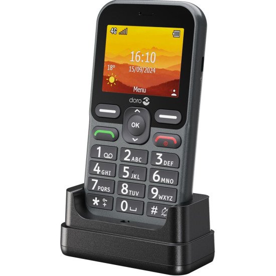 Doro Leva L10 6,1 cm (2.4") 120,7 g Noir Téléphone numérique