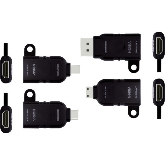 Vision TC-MULTIHDMI/BL adaptateur et connecteur de câbles mDP/DP/mHDMI/USB-C HDMI Noir