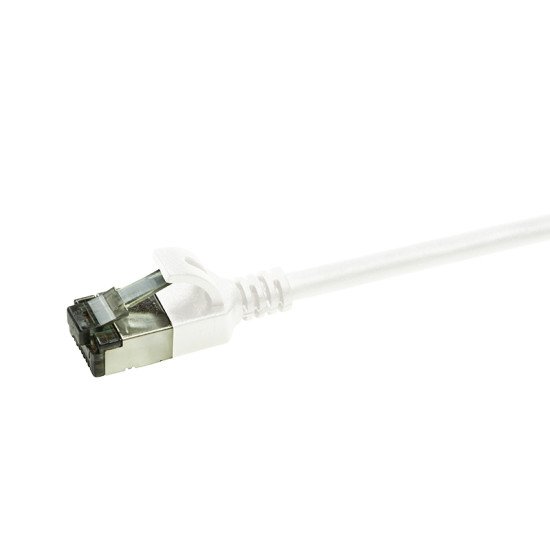 LogiLink Ultraflex SlimLine câble de réseau Blanc 1 m Cat6a S/UTP (STP)