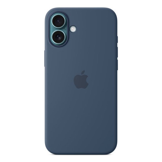 Apple Coque en silicone avec MagSafe pour iPhone 16 Plus - Denim