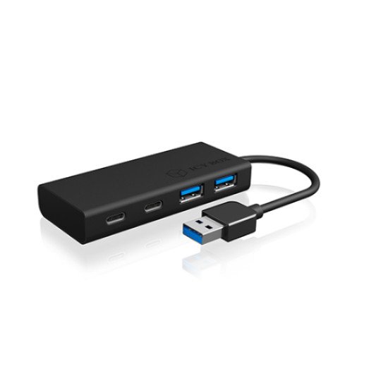 ICY BOX IB-HUB1426-U3 USB 3.2 Gen 1 (3.1 Gen 1) Type-A 5000 Mbit/s Noir