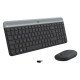 Logitech MK470 Slim Wireless Combo clavier RF sans fil QWERTY Tchèque, Slovaque Graphite, Gris