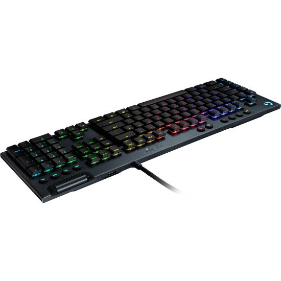 Logitech G G815 LIGHTSYNC RGB Mechanical Gaming Keyboard – GL Linear clavier USB Russe Charbon