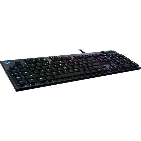 Logitech G G815 LIGHTSYNC RGB Mechanical Gaming Keyboard – GL Linear clavier USB Russe Charbon