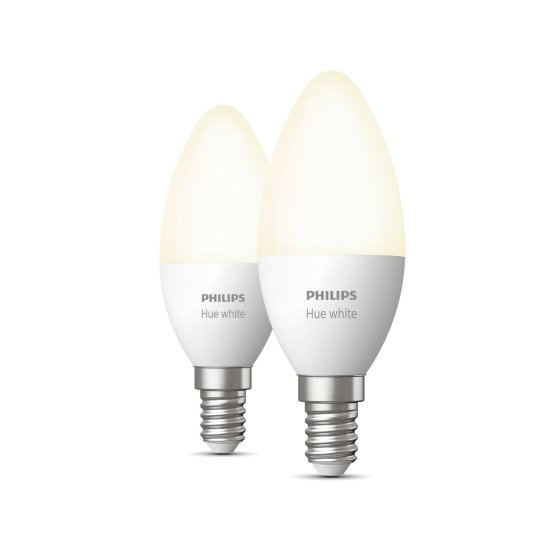 Philips Hue White Flamme - Ampoule connectée E14 - (pack de 2)