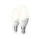 Philips Hue White Flamme - Ampoule connectée E14 - (pack de 2)