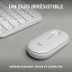 Logitech Pebble 2 Combo clavier Souris incluse RF sans fil + Bluetooth AZERTY Français Blanc