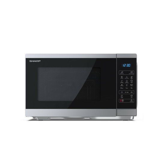 Sharp YC-MG252AE-S micro-onde Noir, Argent Micro-ondes grill Comptoir 25 L 900 W