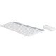 Logitech MK470 clavier RF sans fil QWERTY Danois, Finlandais, Norvégien, Suédois Argent, Blanc