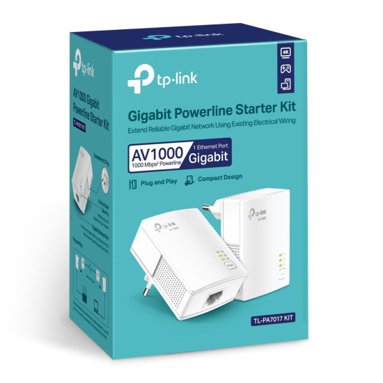 TP-LINK AV1000 1000 Mbit/s Ethernet/LAN Blanc 2 pièce(s)