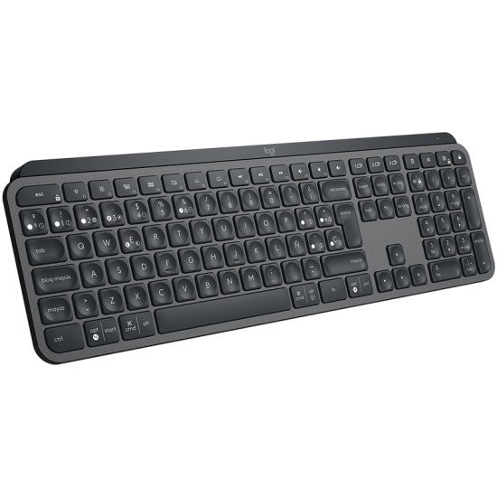 Logitech MX Keys clavier RF sans fil + Bluetooth QWERTY Espagnole Noir