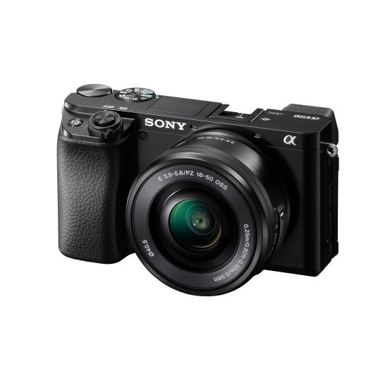 Sony α 6100 + 16-50mm Kit d'appareil-photo SLR 24,2 MP CMOS 6000 x 40000 pixels Noir