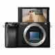 Sony α 6100 + 16-50mm Kit d'appareil-photo SLR 24,2 MP CMOS 6000 x 40000 pixels Noir