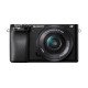 Sony α 6100 + 16-50mm Kit d'appareil-photo SLR 24,2 MP CMOS 6000 x 40000 pixels Noir