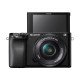 Sony α 6100 + 16-50mm Kit d'appareil-photo SLR 24,2 MP CMOS 6000 x 40000 pixels Noir