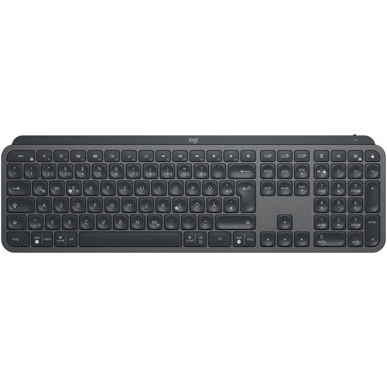 Logitech MX Keys clavier RF sans fil + Bluetooth QWERTZ Allemand Noir