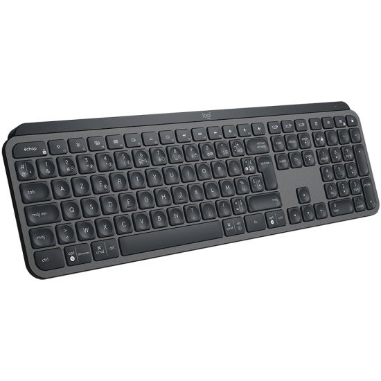 Logitech MX Keys clavier RF sans fil + Bluetooth AZERTY Français Noir