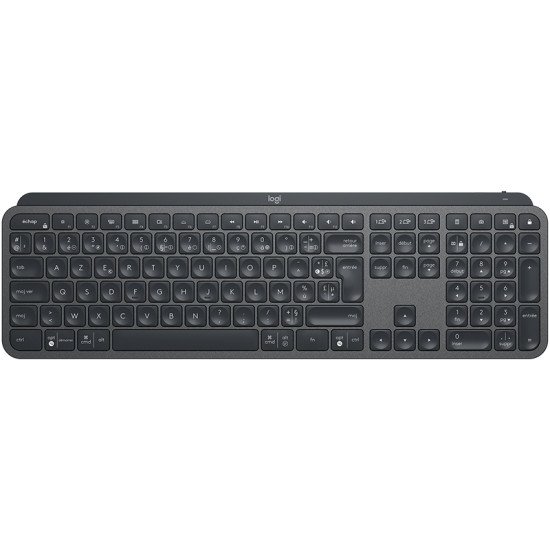 Logitech MX Keys clavier RF sans fil + Bluetooth AZERTY Français Noir