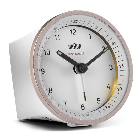 Braun BC07 Réveil à quartz Rose, Blanc