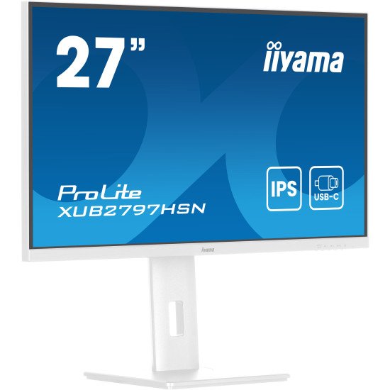 iiyama ProLite XUB2797HSN-W2 écran PC 68,6 cm (27") 1920 x 1080 pixels Full HD LED Blanc