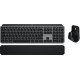 Logitech MX Keys S Combo for Mac clavier Souris incluse RF sans fil + Bluetooth QWERTY US International Aluminium, Noir