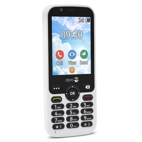 Doro 7010 7,11 cm (2.8") 112 g Blanc Téléphone numérique