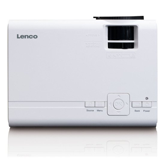 Lenco LPJ-280WH vidéo-projecteur Projecteur à focale standard LCD Blanc