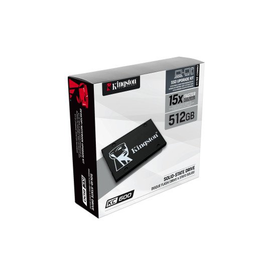 Kingston Technology KC600 disque SSD 2.5" 512 GB Serial ATA III 3D TLC