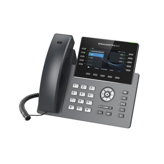 Grandstream Networks GRP2615 téléphone fixe Noir, Gris 10 lignes TFT Wifi