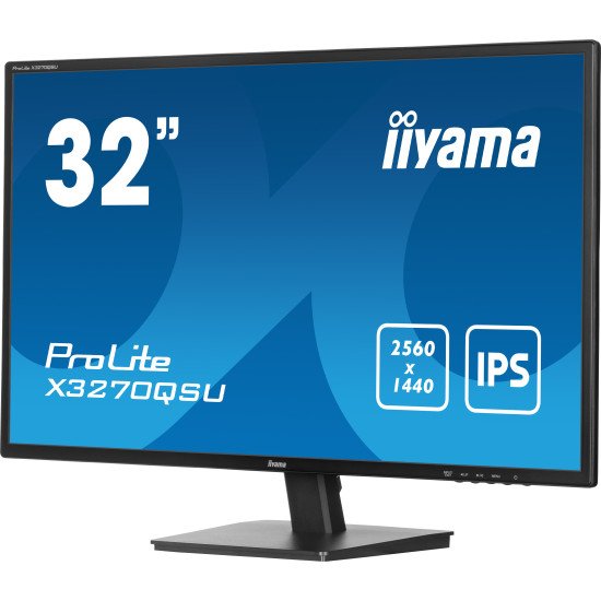 iiyama ProLite X3270QSU-B1 écran PC 81,3 cm (32") 2560 x 1440 pixels Wide Quad HD LED Noir