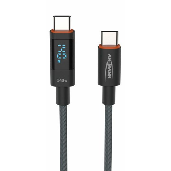 Ansmann 1700-0176 câble USB USB 2.0 1,2 m USB C Anthracite