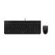 CHERRY DC 2000 clavier Souris incluse USB QWERTY Anglais, Italien Noir