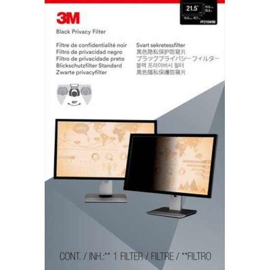 3M Filtre de confidentialité pour moniteur 21.5 po, 16:9, PF215W9B