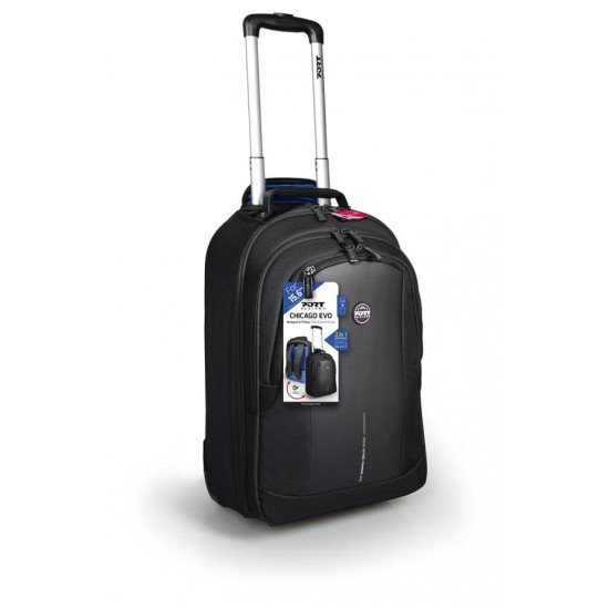 Port Designs CHICAGO EVO 39,6 cm (15.6") Valise sur roulette Noir