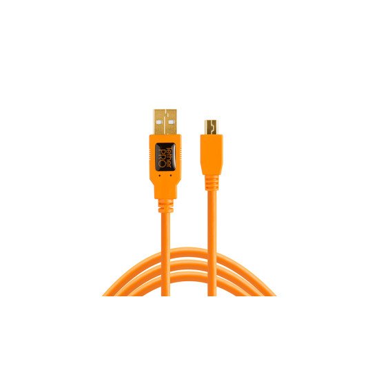 Tether Tools CU5451 câble USB 4,6 m USB 2.0 USB A Mini-USB B Orange