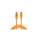 Tether Tools CUC2415-ORG câble USB 4,6 m USB 2.0 USB C Mini-USB B Orange