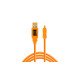 Tether Tools CU8015-ORG câble USB 4,6 m USB 2.0 USB A Mini-USB B Orange