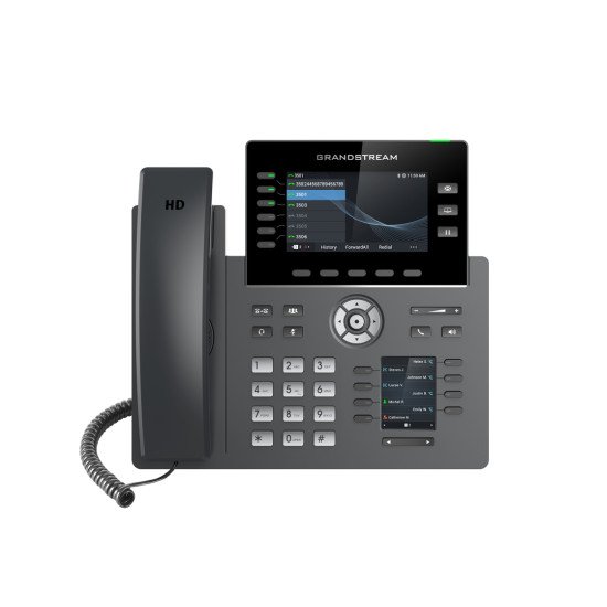 Grandstream Networks GRP2616 téléphone fixe Noir 6 lignes TFT Wifi