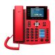 Fanvil X5U-R téléphone fixe Noir, Rouge 16 lignes Wifi