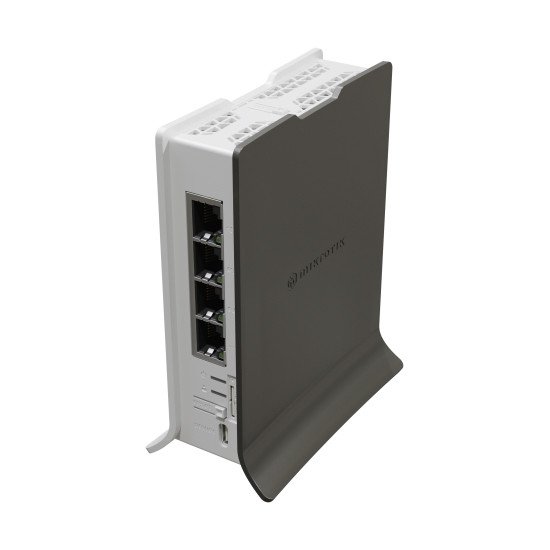 Mikrotik hAP ax lite LTE6 routeur sans fil Gigabit Ethernet Monobande (2,4 GHz) Gris, Blanc