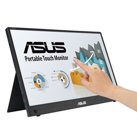 ASUS ZenScreen MB16AHT écran PC 39,6 cm (15.6") 1920 x 1080 pixels Full HD Écran tactile Noir