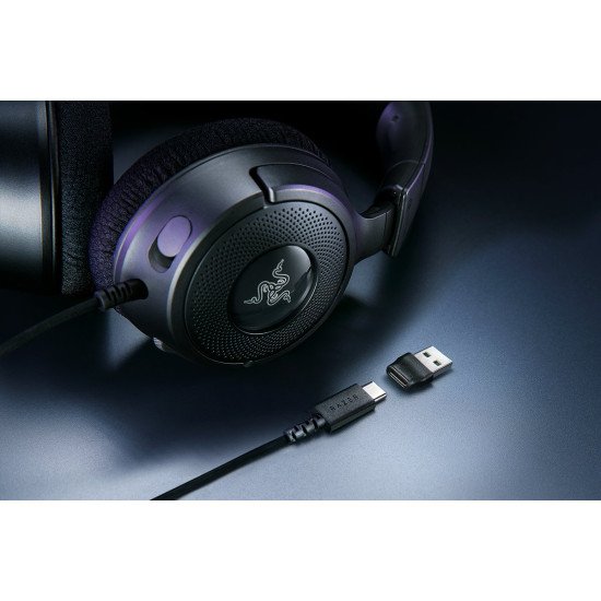 Razer Kraken V4 X Casque Avec fil Arceau Jouer USB Type-C / USB Type-A Noir