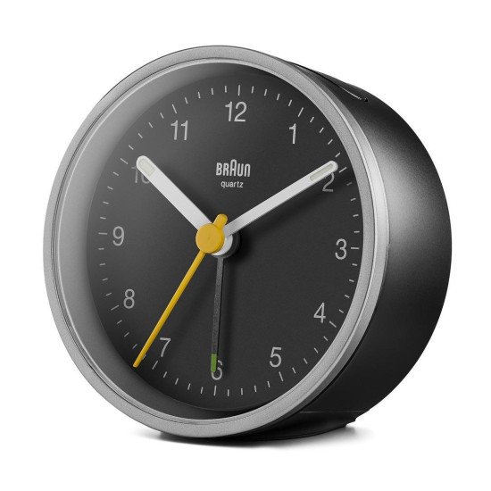 Braun BC12SB Réveil à quartz Noir, Argent