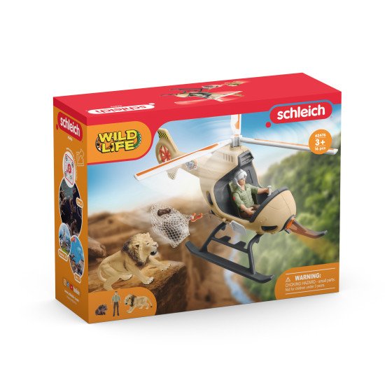 schleich WILD LIFE Hélicoptère pour sauvetage d'animaux