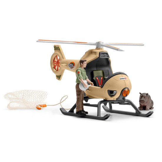 schleich WILD LIFE Hélicoptère pour sauvetage d'animaux