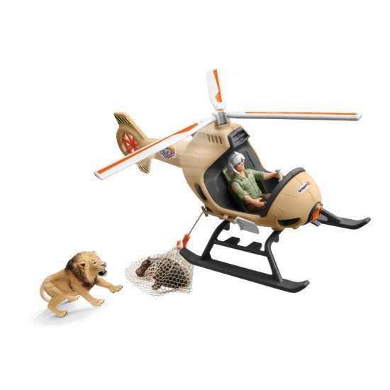 schleich WILD LIFE Hélicoptère pour sauvetage d'animaux